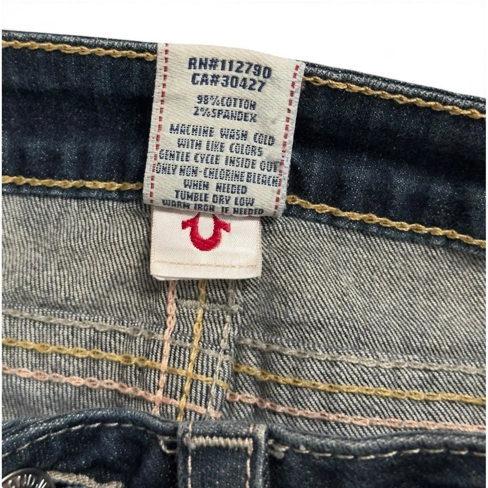 True Religion Womens Dark Wash Hi Rise Boot Jeans Pants Size 32